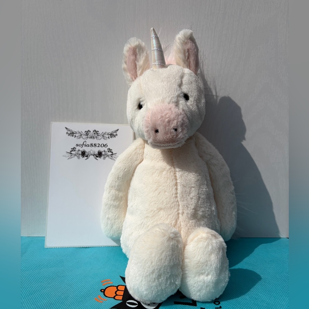 Jellycat Original Medium Bashful Unicorn Plush/Stuffed Animal Approx. 13” Tall